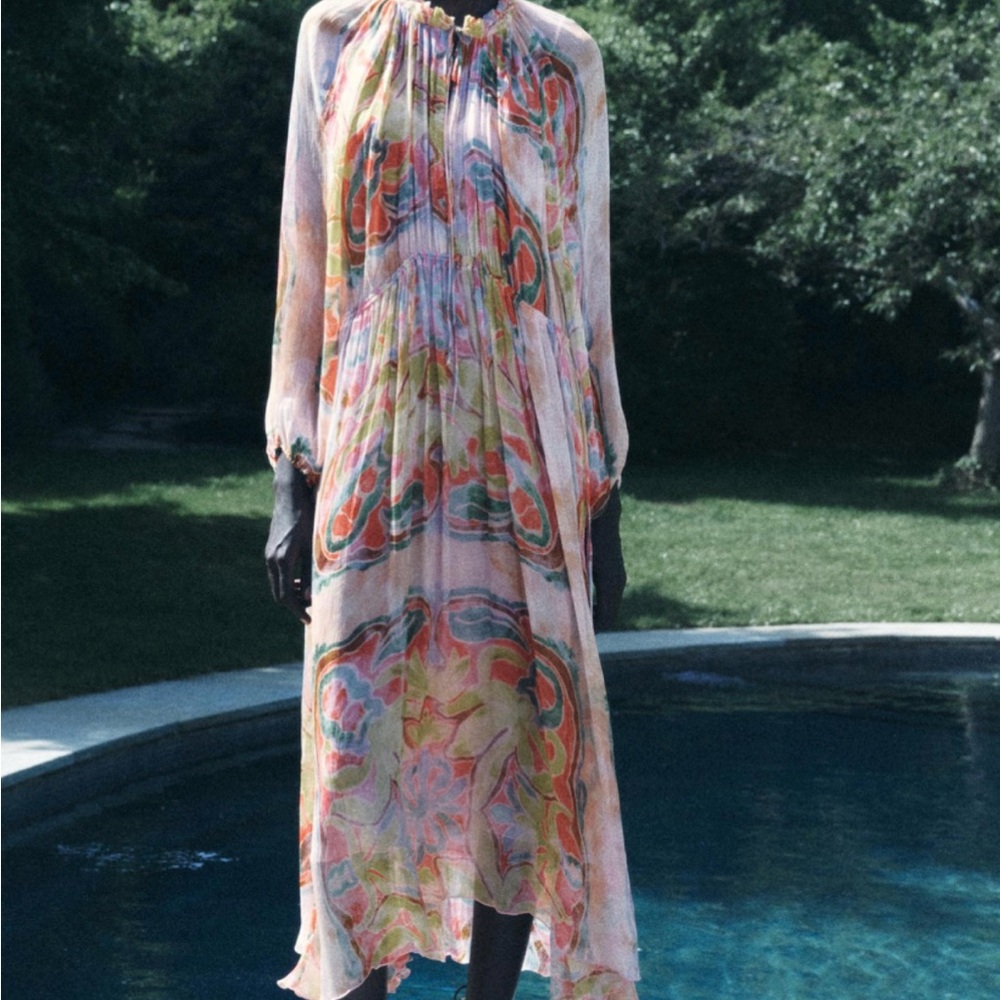 PRINTED MIDI DRESS ZW COLLECTION
MULTICOLORED. SIZE MEDIUM - Picture 7 of 7